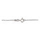 Catena forzatina a maglie piatte 40 cm argento 925 s3