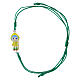 Bracciale Luce cordino verde argento 925 Giubileo 2025 s1
