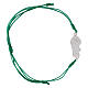 Bracciale Luce cordino verde argento 925 Giubileo 2025 s4