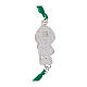 Bracciale Luce cordino verde argento 925 Giubileo 2025 s5