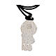 Black rope necklace with 925 silver Luce charm, Jubilee 2025 s5