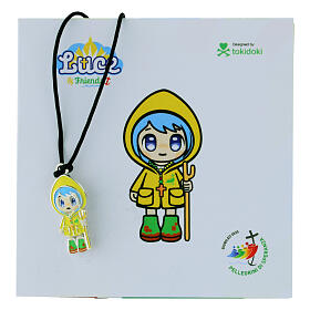 Jubilee Luce pendant necklace black cord silver