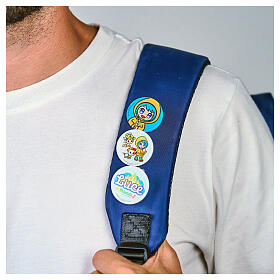 Conjunto de broches Luce mascote oficial Jubileu 2025 pulseira fio colorido