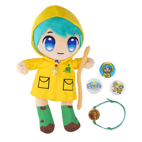 Luce Official Jubilee 2025 Mascot Pin Kit with Colored String Bracelet 1