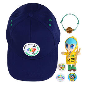 kit Luce e cappellino Mascotte ufficiale Giubileo 2025