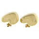 Brincos grandes corações em aço hipoalergénico dourado s2