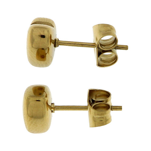 Boucles d'oreilles petits cœurs or acier hypoallergénique 2