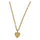 Collar corazón dorado acero hipoalergénico pequeño s1