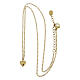 Small Golden Heart Necklace in Hypoallergenic Steel s3