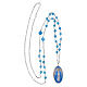 Collana in ottone rodiato con angelite celeste Madonna Miracolosa Amen s3
