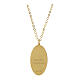 Collar Amen de latón dorado medalla Virgen Milagrosa s2