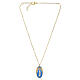 Amen Necklace in gold brass with Miraculous Mary medal s4