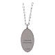 Amen necklace in rhodium-plated brass with Miraculous Medal s2