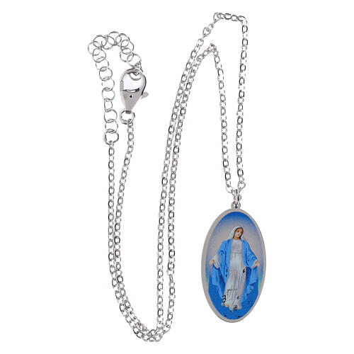 Colar Amen em latão rodinado Nossa Senhora das Graças 3