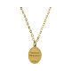 Amen gold-plated brass choker with Miraculous Medal s3