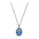 Collar gargantilla Amen Virgen Milagrosa en latón rodinado s1