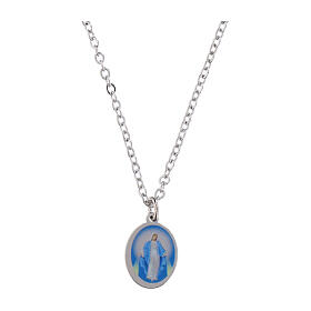 Collana girocollo Amen Madonna Miracolosa ottone rodiato