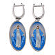 Orecchini pendenti  in ottone rodiato Amen Madonna Miracolosa s1