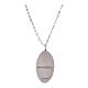 Collana Amen in ottone rodiato medaglia Madonna di Medjugorje s2