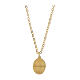 Collar gargantilla Amen de latón dorado Virgen de Medjugorje Amen s2