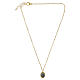 Brass Gold-Plated Choker Necklace Our Lady of Medjugorje, Amen s4