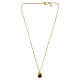 Collana girocollo Madonna di Pompei Amen in ottone dorato s3