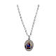 Collana Amen in ottone rodiato a girocollo Madonna di Pompei s1