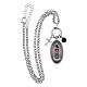 Collar Amen ónix negro y zircones blancos Virgen de Loreto de latón rodiado s3