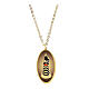 Collar medalla Virgen de Loreto de latón dorado Amen s1