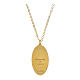 Collar medalla Virgen de Loreto de latón dorado Amen s2