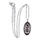 Collar medalla en latón rodiado Amen Virgen de Loreto s3