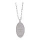 Collana medaglia in ottone rodiato Amen Madonna di Loreto s2