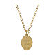 Collar gargantilla de latón dorado Virgen de Loreto Amen s2