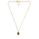 Collar gargantilla de latón dorado Virgen de Loreto Amen s3