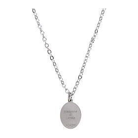 Collana girocollo Madonna di Loreto Amen in ottone rodiato