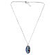 Collar gargantilla Amen medalla Virgen de Lourdes de latón rodiado s3