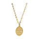 Collar Amen de latón dorado medalla Virgen de Lourdes s2