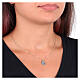 Collana Amen in ottone dorato medaglia Madonna di Lourdes s2