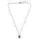 Collar medalla Virgen de Lourdes Amen de latón rodiado s3