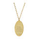 Collar gargantilla de latón dorado medalla Virgen de Fátima Amen s2
