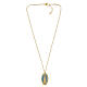 Collar gargantilla de latón dorado medalla Virgen de Fátima Amen s3