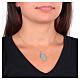 Collana girocollo in ottone dorato medaglia Madonna di Fatima Amen s2