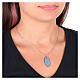 Collana girocollo medaglia Madonna di Fatima Amen in ottone rodiato s2