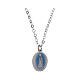 Amen necklace with Our Lady of Fatima charm in rhodium-plated brass s1