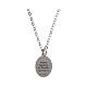Collana Amen charm Madonna di Fatima in ottone rodiato s3
