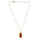 Collar sencillo de latón dorado medalla Nuestra Señora de Guadalupe Amen s3