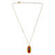 Collar sencillo de latón dorado medalla Nuestra Señora de Guadalupe Amen s4