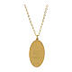 Collana semplice in ottone dorato medaglia Nostra Signora di Guadalupe Amen s3