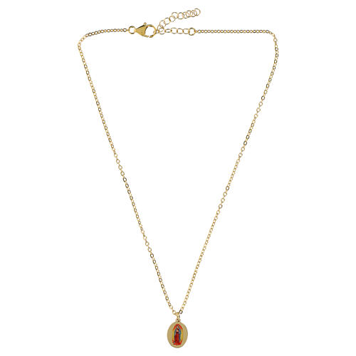 Collana Madonna di Guadalupe in ottone dorato Amen charm 3