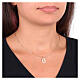 Collana Madonna di Guadalupe in ottone dorato Amen charm s2